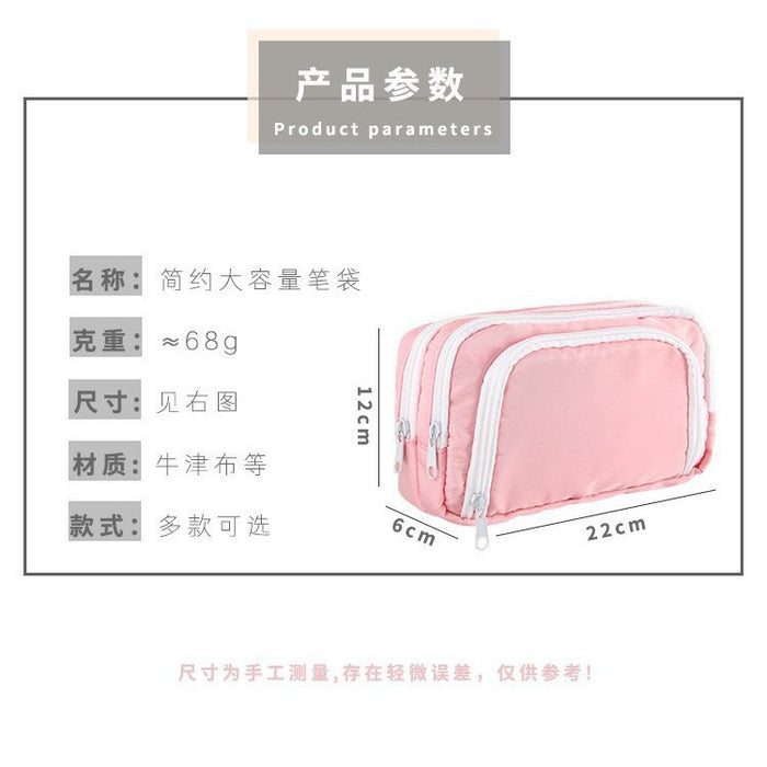 Wholesale Polyester Cartoon Dog Print Pencil Case Cute Student Stationery Pouch For School Girls Storage Bag