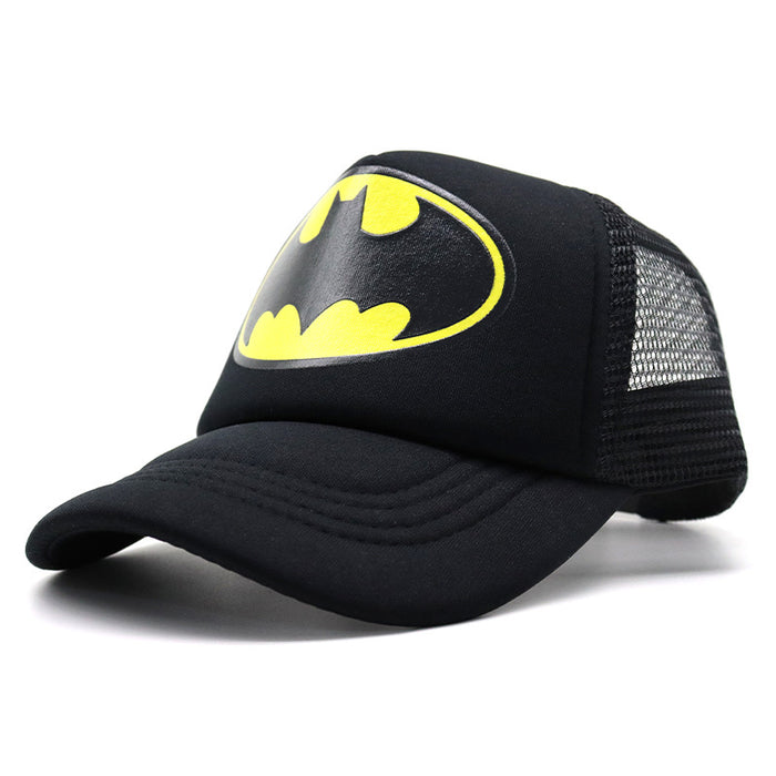 Wholesale 2-8 years old children's net cap summer cartoon print baseball cap outdoor sports breathable cap with net