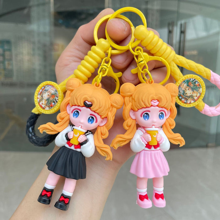 Wholesale Keychain creative backpack pendant car keychain decoration small gift wholesale