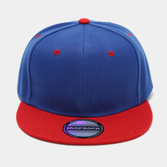 Wholesale Two-tone color block hip-hop cap unisex flat-brimmed baseball cap