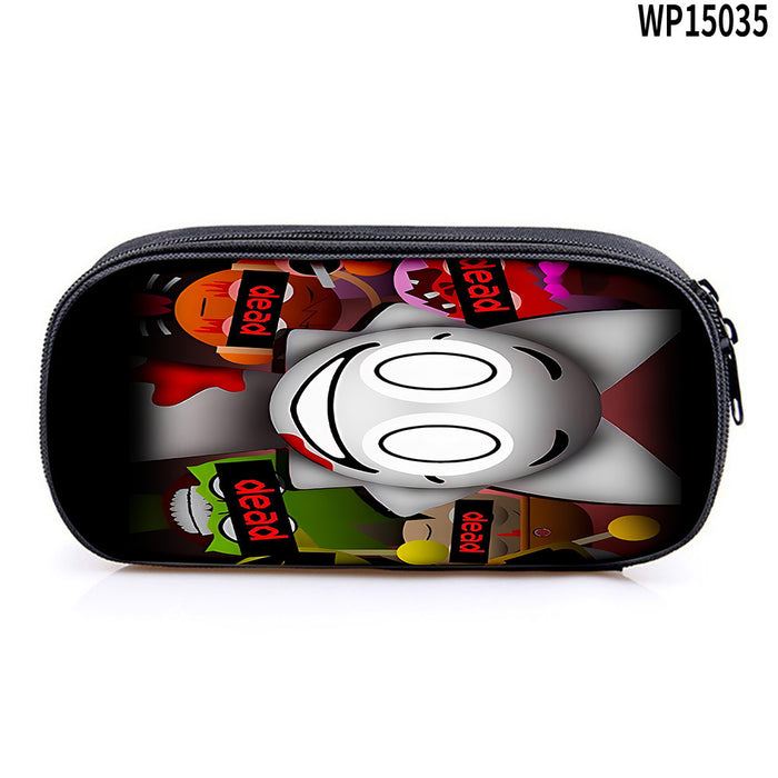 Wholesale Student Pencil Case Large Capacity Stationery Storage Bag Pencil Bag Oxford Material