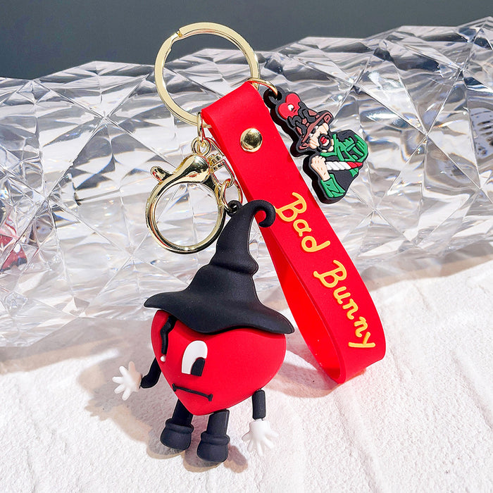 Wholesale Silicone Cartoon Doll Keychain JDC-KC-QiChao061