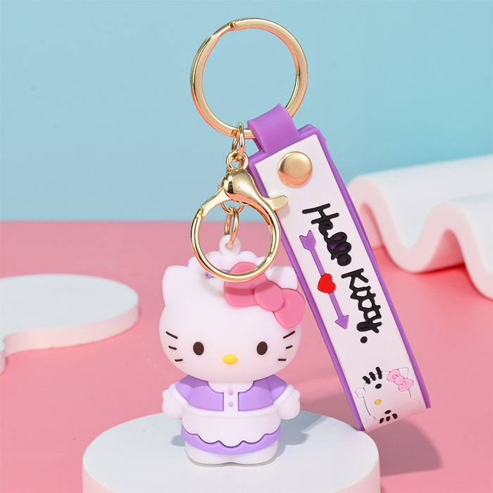 Wholesale Cartoon Doll Silicone Keychain JDC-KC-HongSheng009