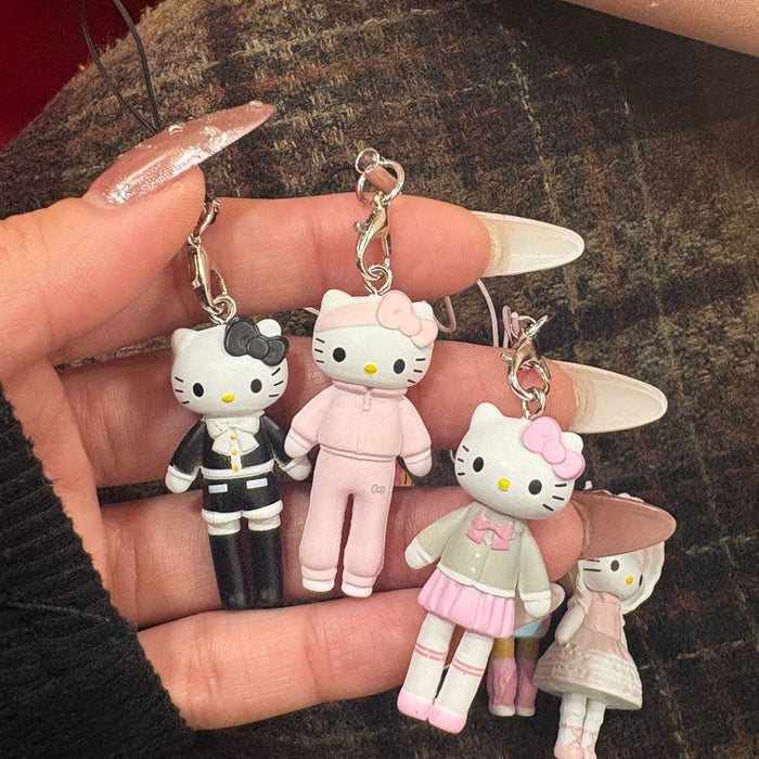 Wholesale Cartoon Long-Legged Cat Keychain Charm