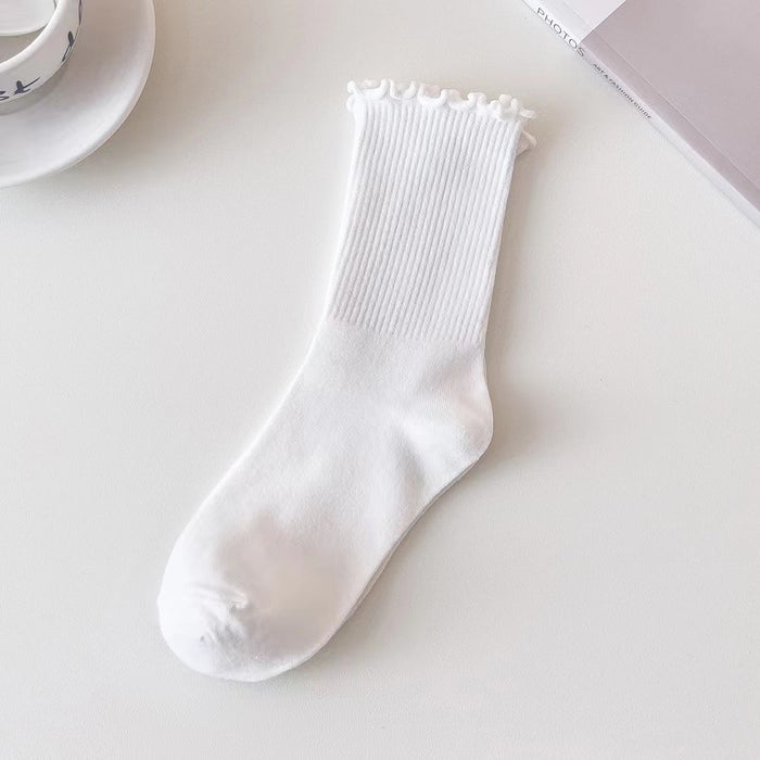 Wholesale Socks, mid length socks, stacked socks, college style socks