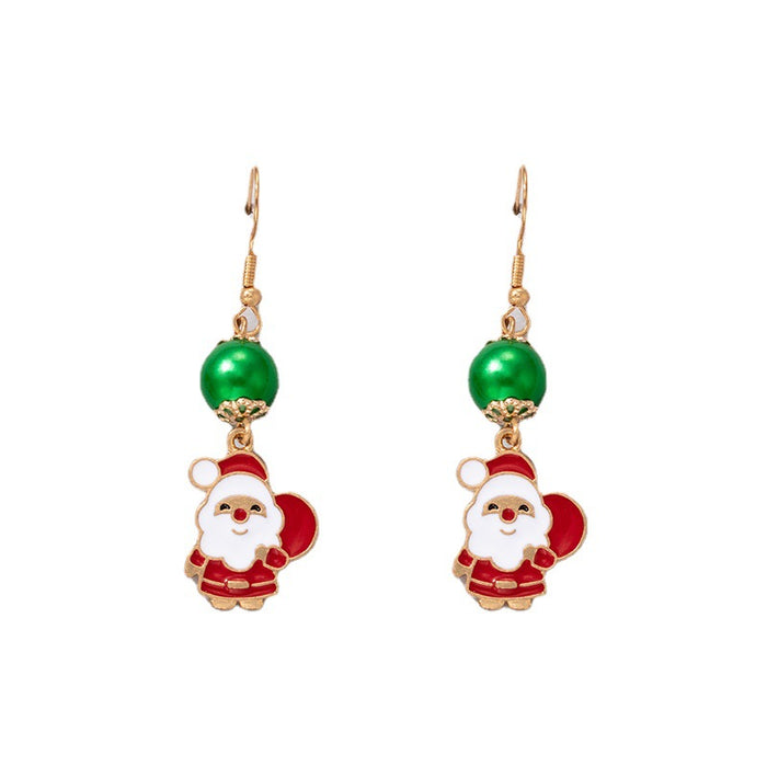 Wholesale Colorful Irregular Pearl Earrings Geometric Hip Hop Fashion Accessory MOQ≥2