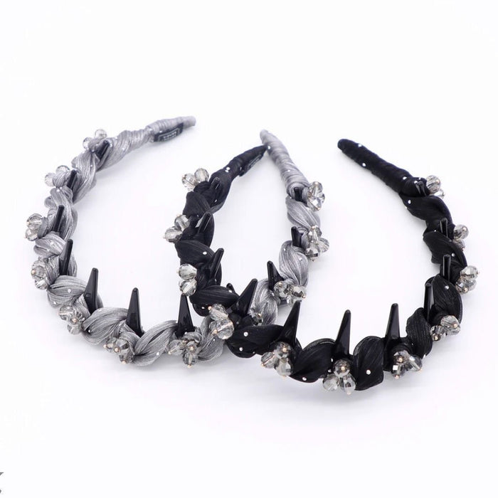 Wholesale Fluffy Elegant Toothed Comb Design Hair Hoop Hair Accessories Headband