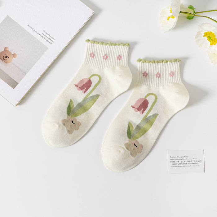 Wholesale Ship socks, combed cotton short tube socks