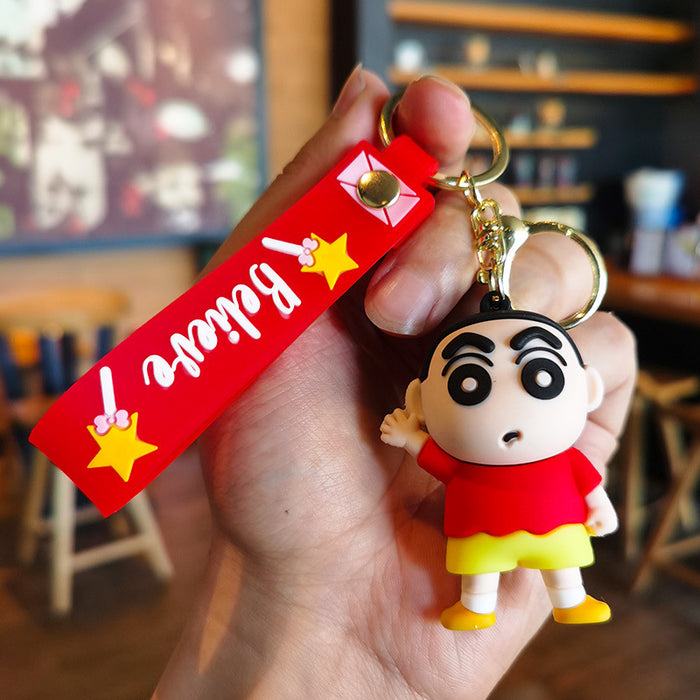 Wholesale Cartoon boy Bag Pendant Car Key Ring