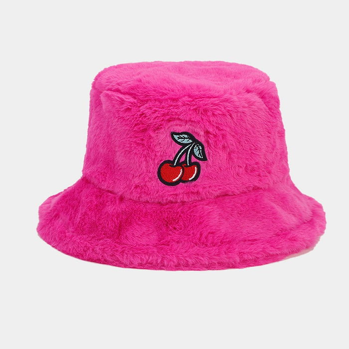 Wholesale Cherry Plush Bucket Hat JDC-FH-LvY048