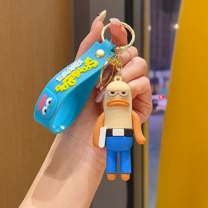 Wholesale Bikini Bottom Dumb Fish PVC Keychain Car Bag Hanging Decorative Gift