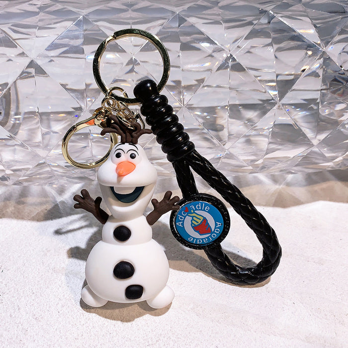 Wholesale 3pcs Cartoon Silicone Car Keychain Cute Creative Gift