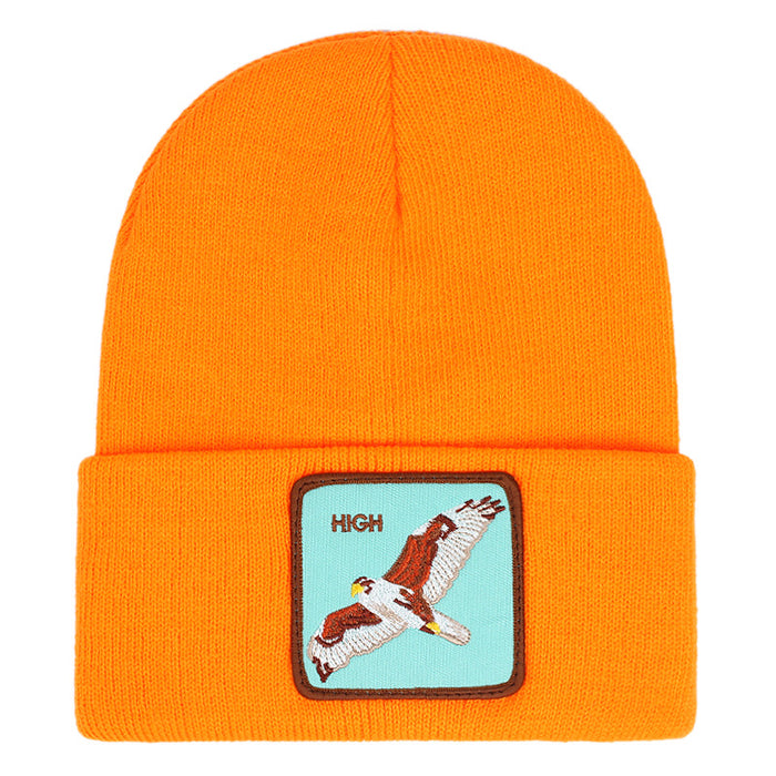 Wholesale Knitting Embroidery Acrylic Cartoon Fashionhats Winter Warm JDC-FH-JingK005