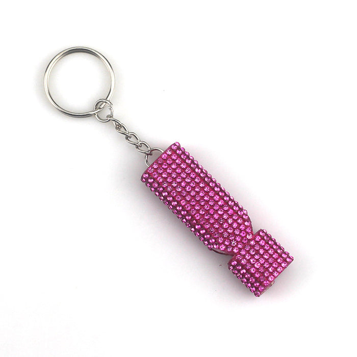 Wholesale Alloy Diamond Whistle Keychain JDC-KC-TouMS027