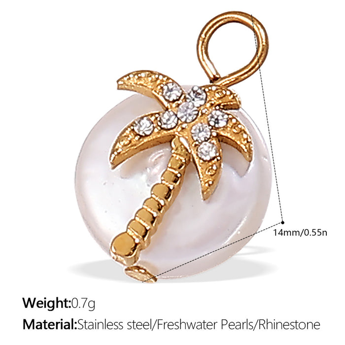 Wholesale Pendant Marine Series Small Fish Starfish Pearl Stainless Steel