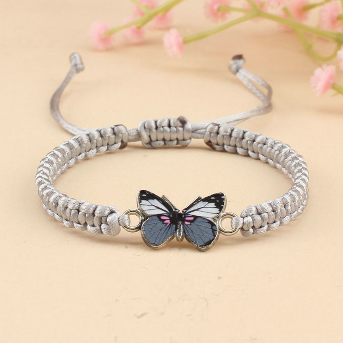 Wholesale Butterfly Bracelet Couple Handmade Woven JDC-BT-SX019