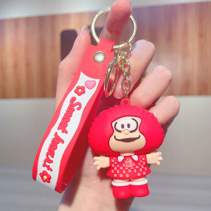 Wholesale Cartoon PVC Doll Keychain JDC-KC-JinGe092