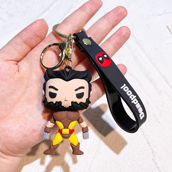 Wholesale Cartoon Silicone Doll Keychain JDC-KC-QiChao057