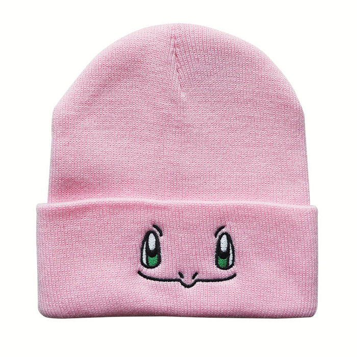 Wholesale Cartoon Cute Smiley Face Embroidery Acrylic Knitted Beanie JDC-FH-LvH015