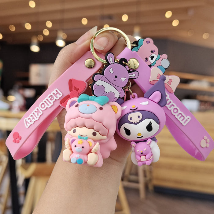 Wholesale Cartoon Silicone Doll Keychain JDC-KC-ZhuoRan018