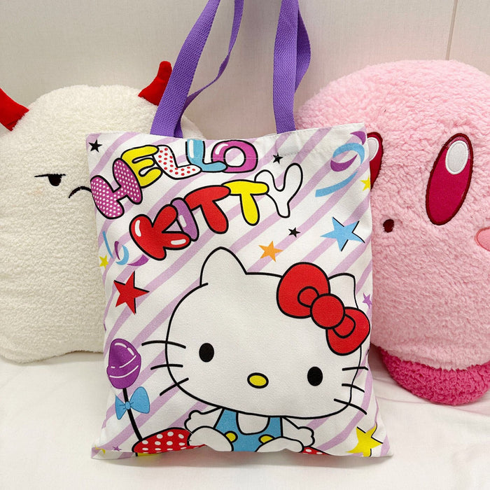 Wholesale Canvas Cute Cat Large Capacity Student Shoulder Bag