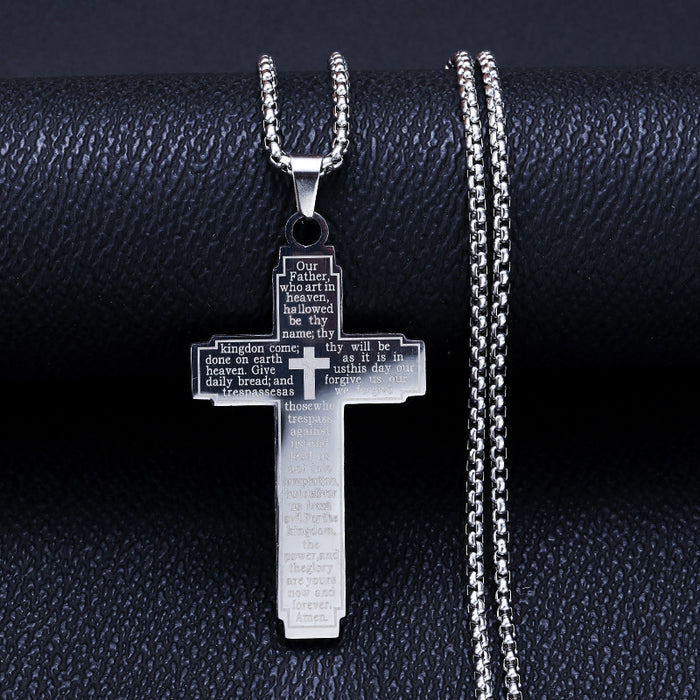 Wholesale Cross Necklace Stainless Steel Pendant