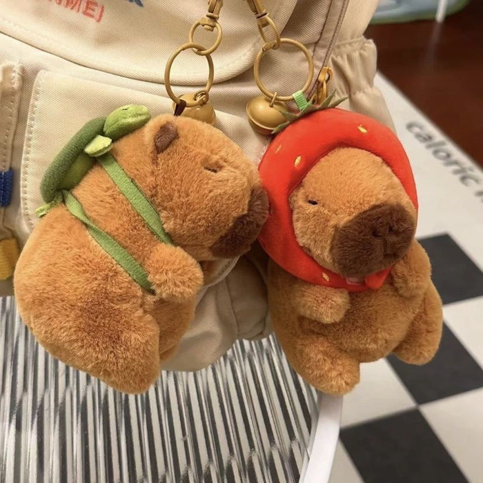 Wholesale Capybara Doll Bag Pendant Schoolbag Student Gift Gift Hanging Cute Plush