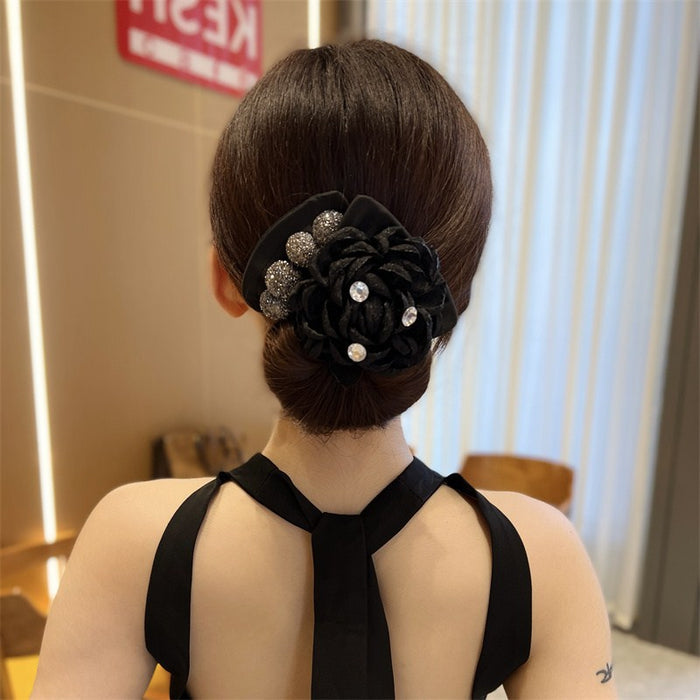 Wholesale Light Luxury Premium Camellia Butterfly Knot Ball Head Twisting Disc Hair Artifact Braiding Device Women's Headwear JDC-HS-FX003