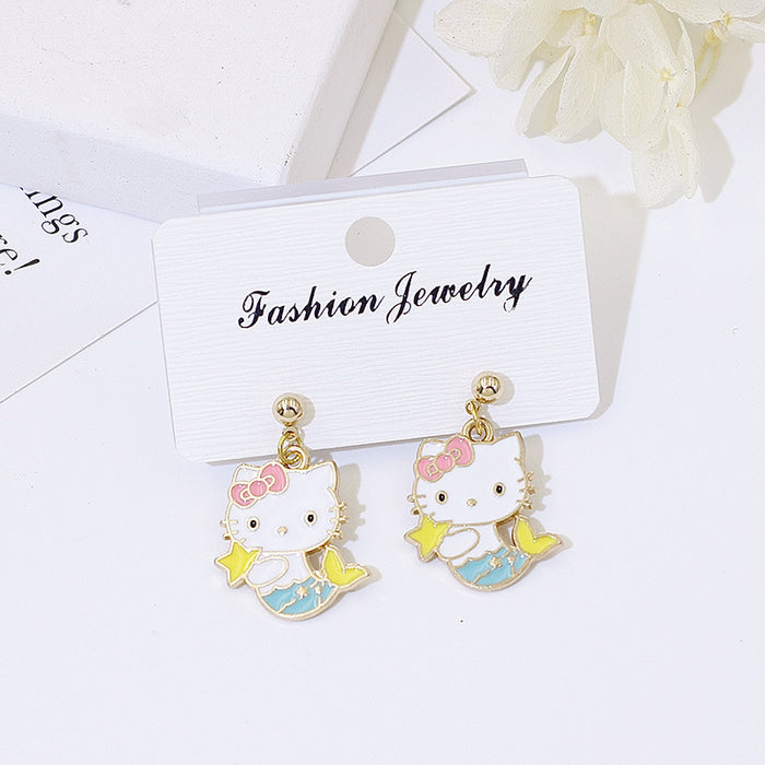 Wholesale S925 Silver Cartoon Earrings Flower Design Fashion Accessory Gift MOQ≥2
