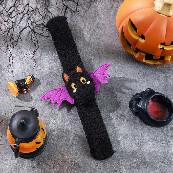 Wholesale Snap Bracelets Plush Cloth Pumpkin Ghost Design Party Favors Gift Decorative Accents