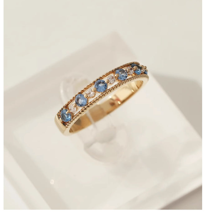 Wholesale A niche crystal lace hollowed out pattern full of diamonds, a light luxury versatile and high-end ring