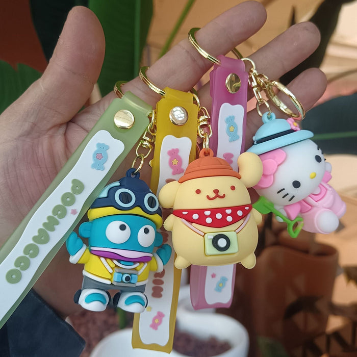 Wholesale Silicone Cartoon Doll Keychain JDC-KC-YiChang010