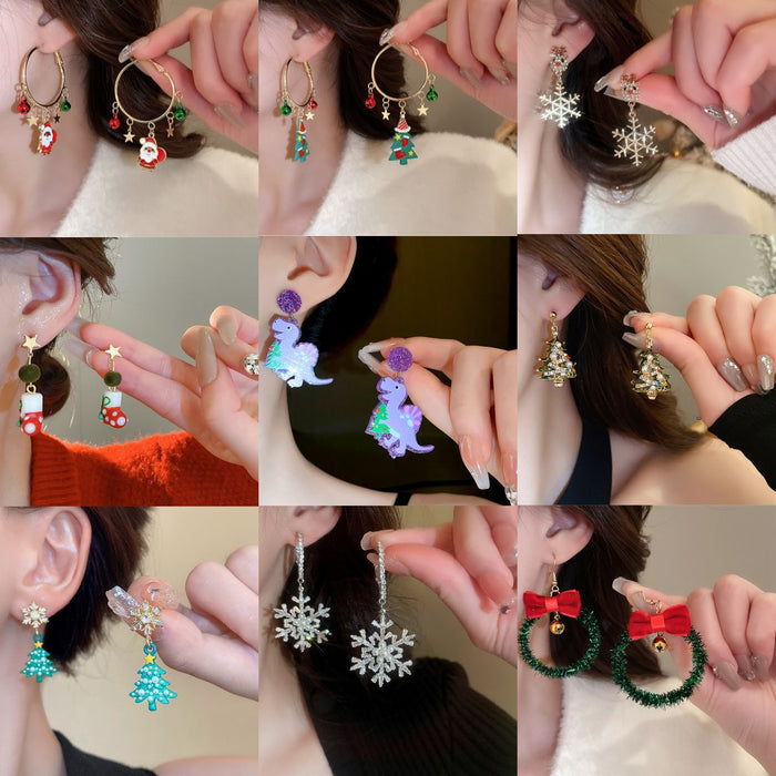 Wholesale  little devil skull heart dark earrings