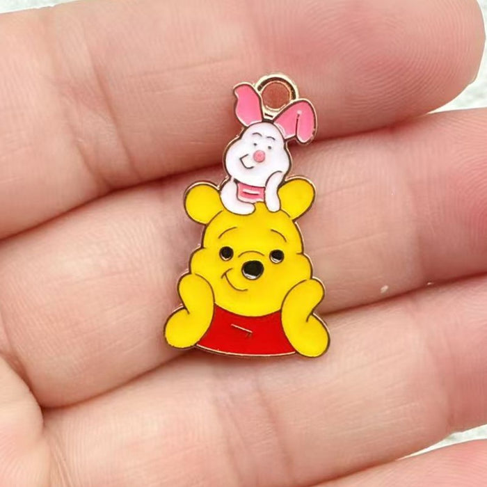 Wholesale Cute cartoon-style enamel alloy DIY pendant