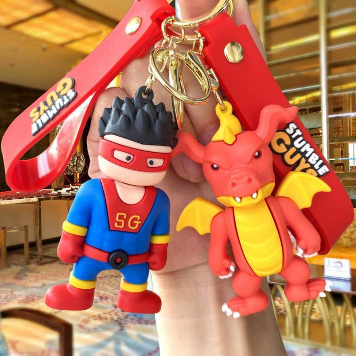 Wholesale Silicone Cartoon Keychain JDC-KC-MingT236