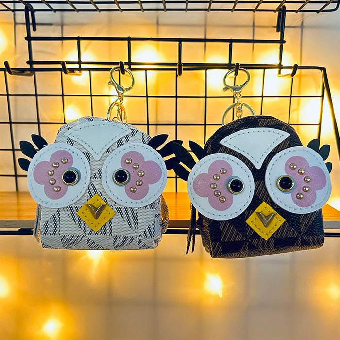 Wholesale PU Owl Key Pendant JDC-KC-DiPN001
