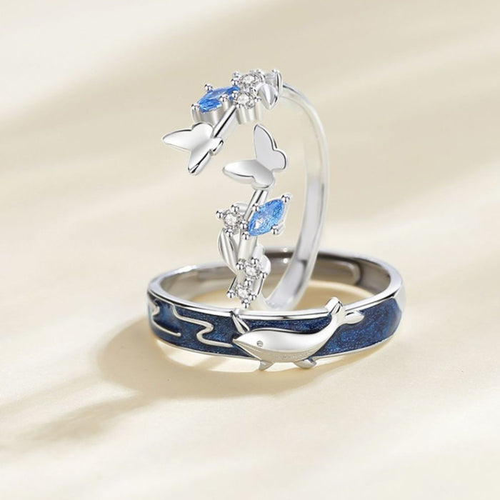 Wholesale Butterfly Ring Enamel Ring