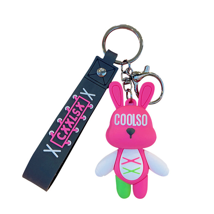 Liebre de conejo de dibujos animados de PVC al por mayor JDC-KC-KUM018