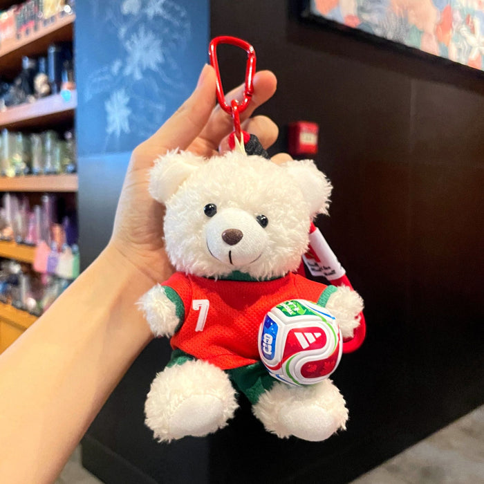 Wholesale Plush Football Bear Keychain - World Cup Fan Gift Accessory