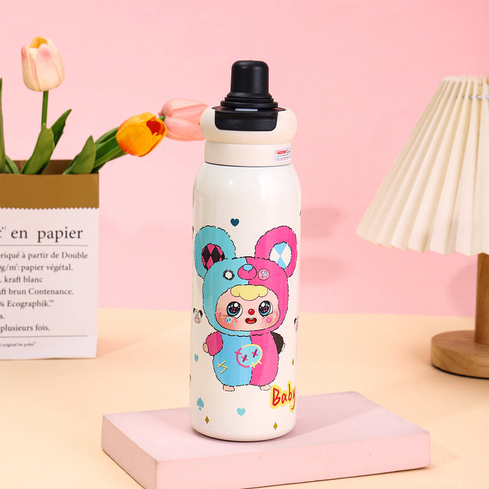 Wholesale Cartoon cute monster rusty steel cartoon drinking water cup