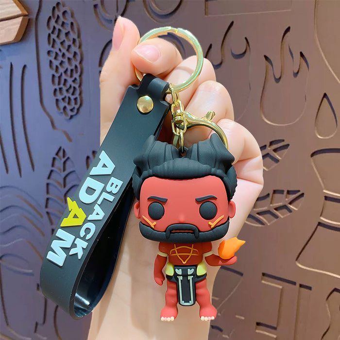 Wholesale 3pcs Cartoon Silicone Keychain Pendant Decorative Bag Charm