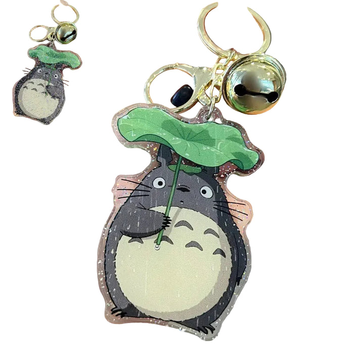 Wholesale 5pcs Cute Cartoon Double-Sided Acrylic Keychains with Glitter