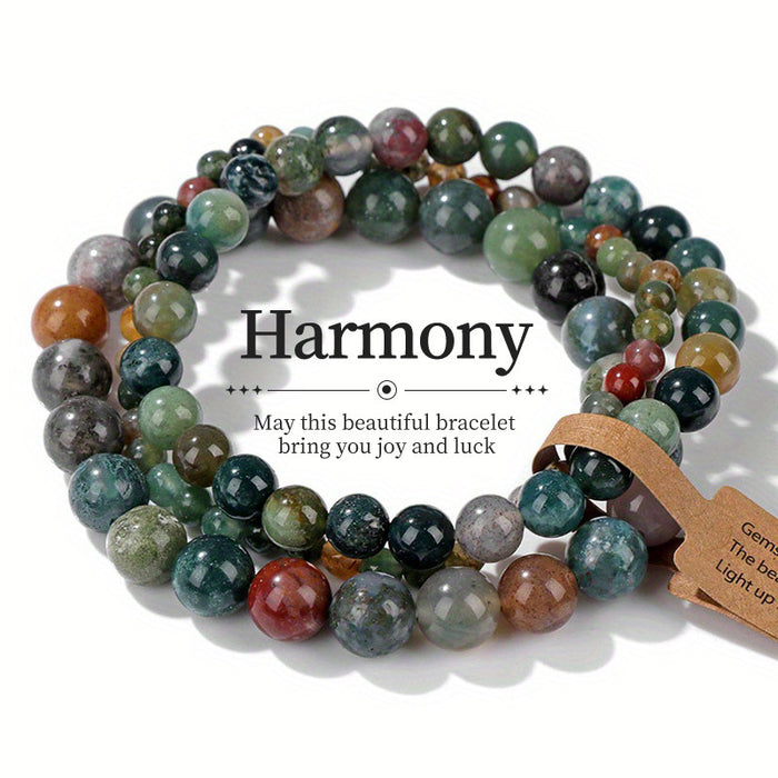 Wholesale Agate Turquoise Beaded Bracelet Retro Colorful Stone Bracelet Jewelry