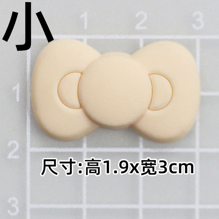 Wholesale 10pcs Cat Bow PVC Soft Adhesive Patch Mobile Phone Case Hole Slippers Accessories Water Cup Accessories