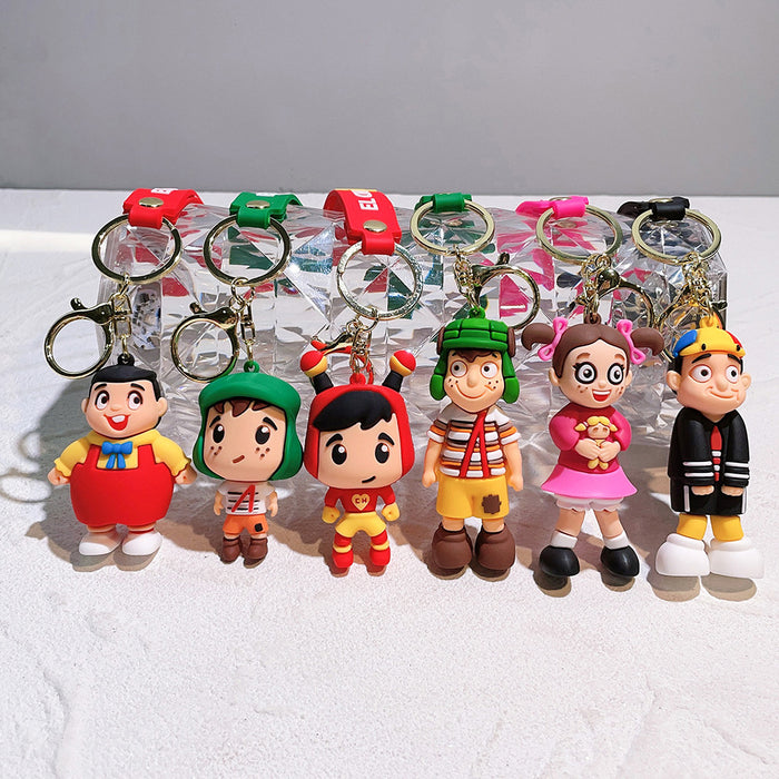 Wholesale PVC Cartoon Doll Keychain JDC-KC-Qiwei020