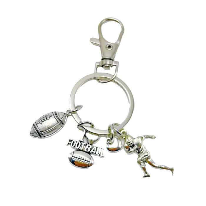 Wholesale Ferroalloy Rugby Helmet Player Keychain JDC-KC-HEMS004