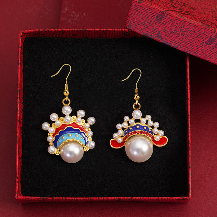 Wholesale  Peking Opera facial makeup earrings