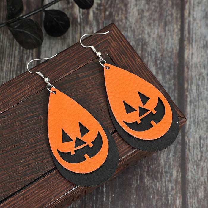 Wholesale  cute pumpkin ghost earrings creative earrings