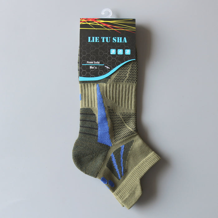 Wholesale Socks men's cotton short tube compression socks basketball socks combat towel bottom color matching low socks sports socks