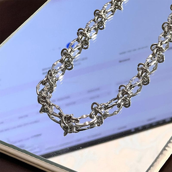 Wholesale Minimally designed titanium steel necklace, metal necklace, collarbone chain